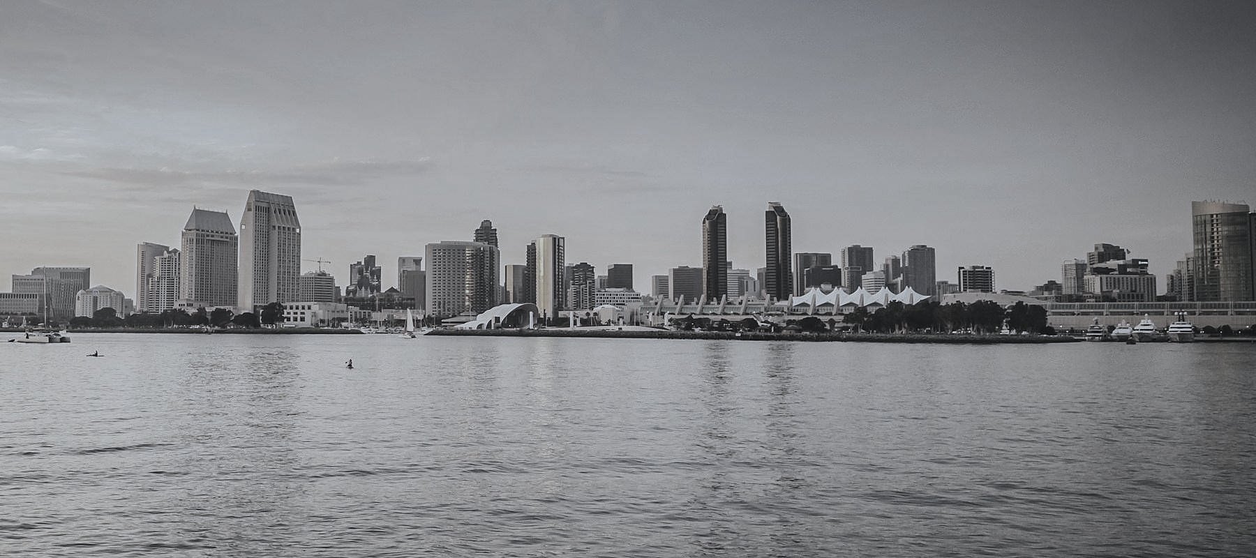 Downtown San Diego skyline across the bay